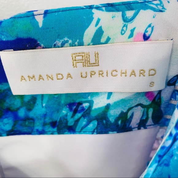 Amanda Uprichard Print Silk Watercolor Mini Dress XS - Picture 12 of 16